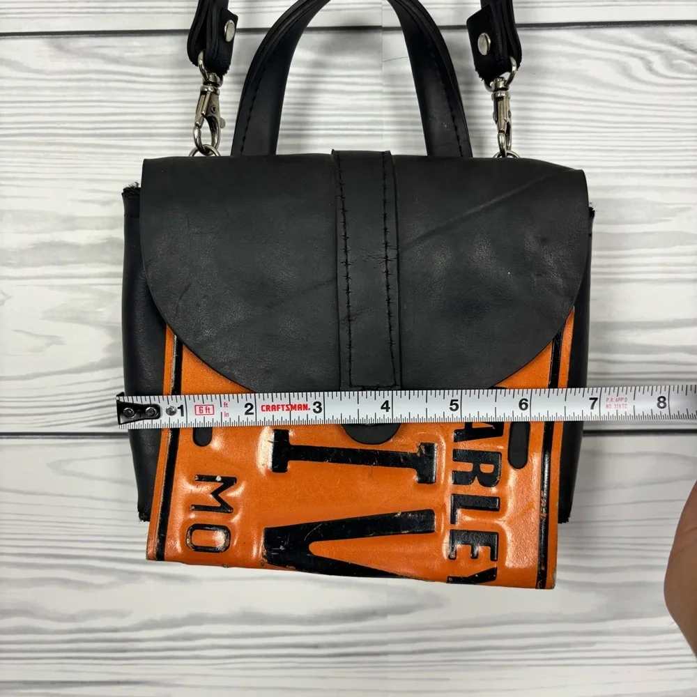 Harley-Davidson Little Earth License Plate Bag Purse Handbag Crossbody - Picture 5 of 16